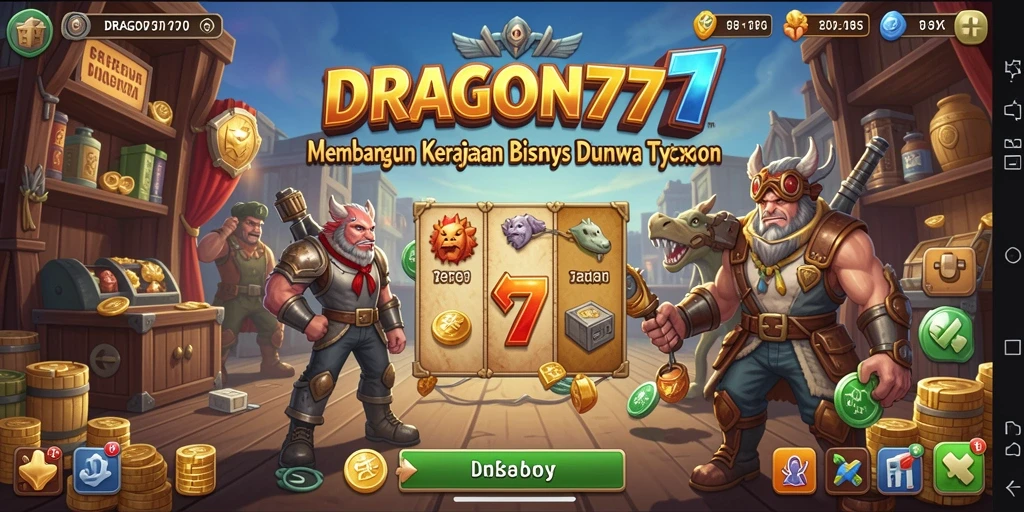 Screenshot gameplay DRAGON777 yang menampilkan keseruan Tycoon.