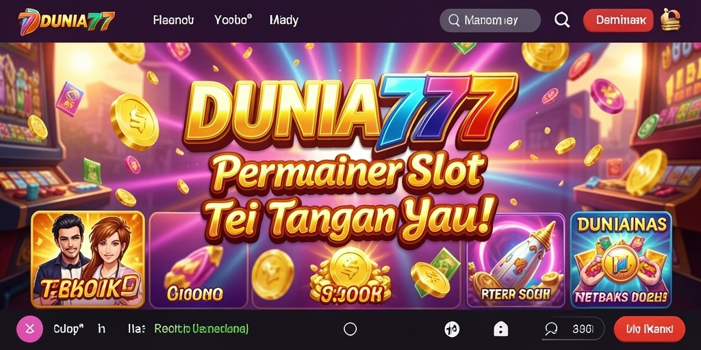 Tampilan visual menarik dari gameplay DUNIA777 yang memukau.
