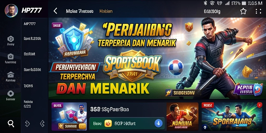 Screenshot HP777 menampilkan gameplay menarik dari taruhan olahraga.