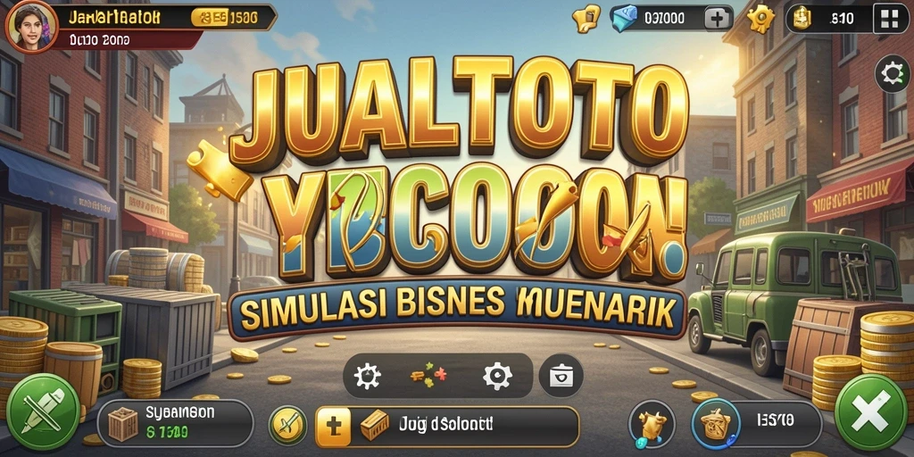Screenshot utama JUALTOTO menampilkan gameplay Tycoon yang seru.