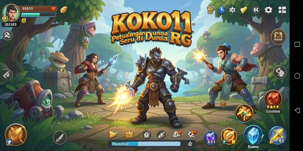 Tangkapan layar gameplay KOKO11 menampilkan pertarungan seru dan grafik yang menawan.