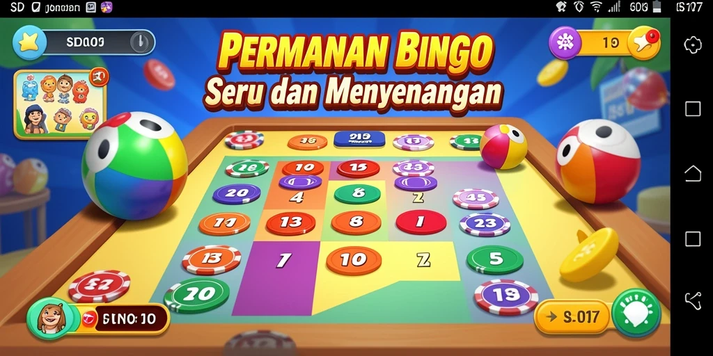 Tampilan gameplay seru dalam permainan Bingo SD107.