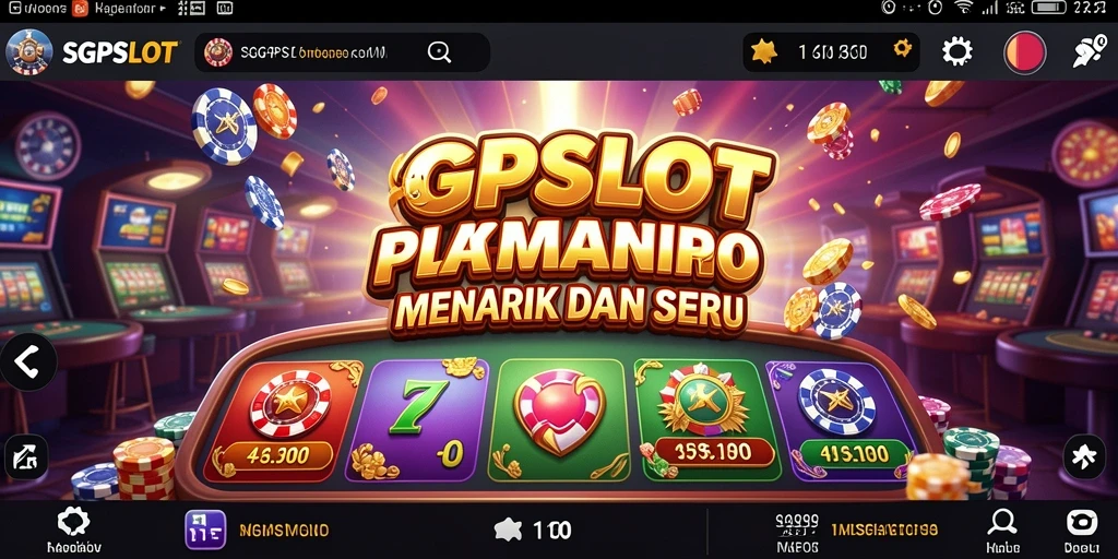 Screenshot dari gameplay SGPSLOT menampilkan suasana kasino yang seru.
