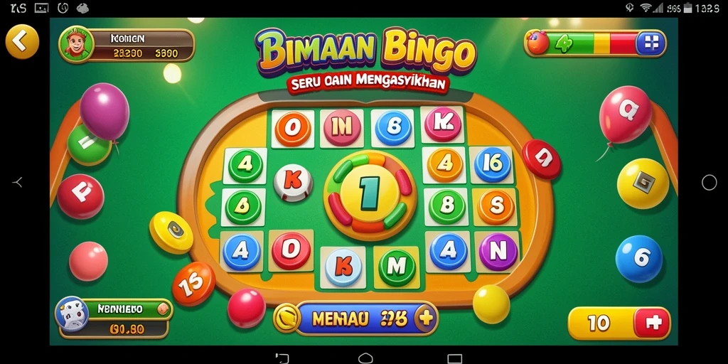 Screenshot menunjukkan gameplay seru dalam permainan Bingo T6.