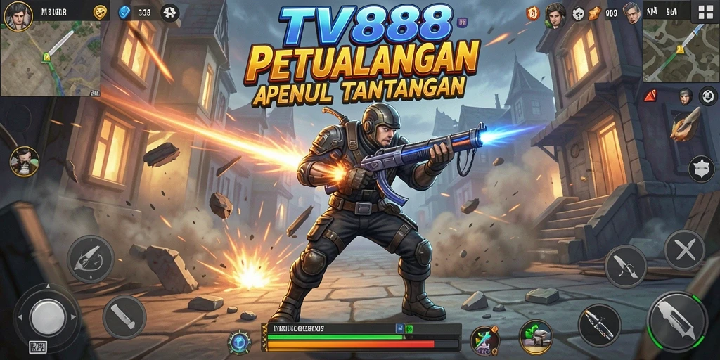 Tampilan gameplay seru di TV888 dengan aksi yang mendebarkan.
